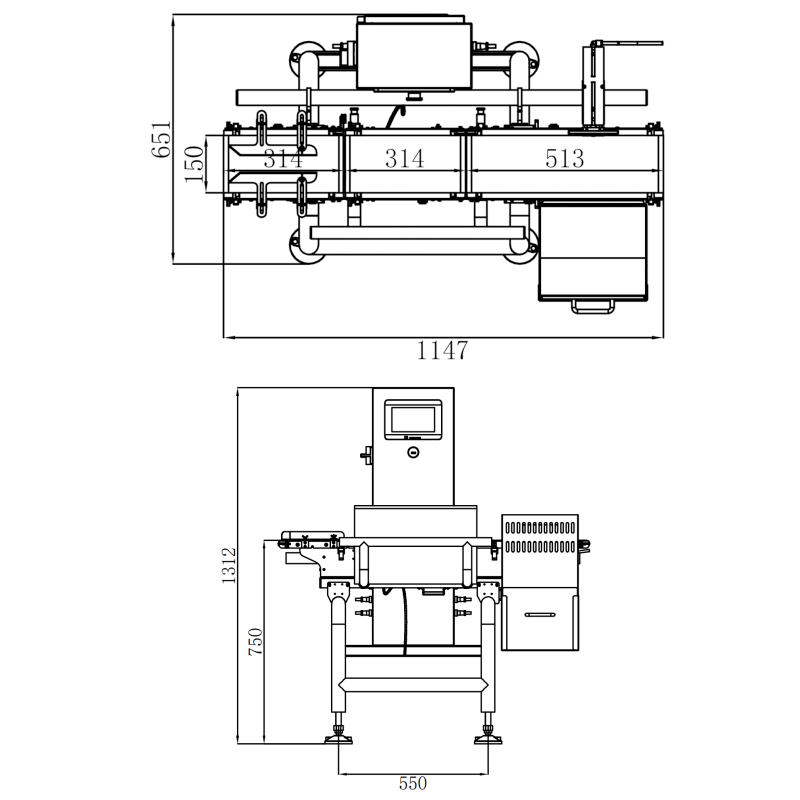 JZ-150在線檢重秤