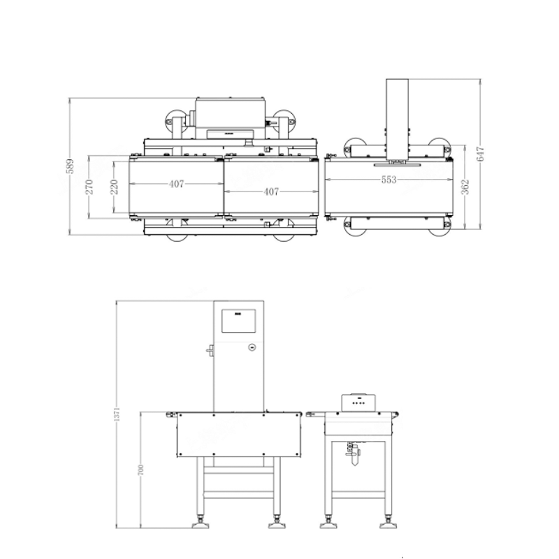 JZ-220在線檢重秤